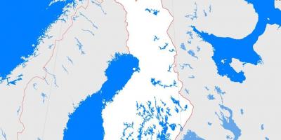 नक्शा फिनलैंड की रूपरेखा